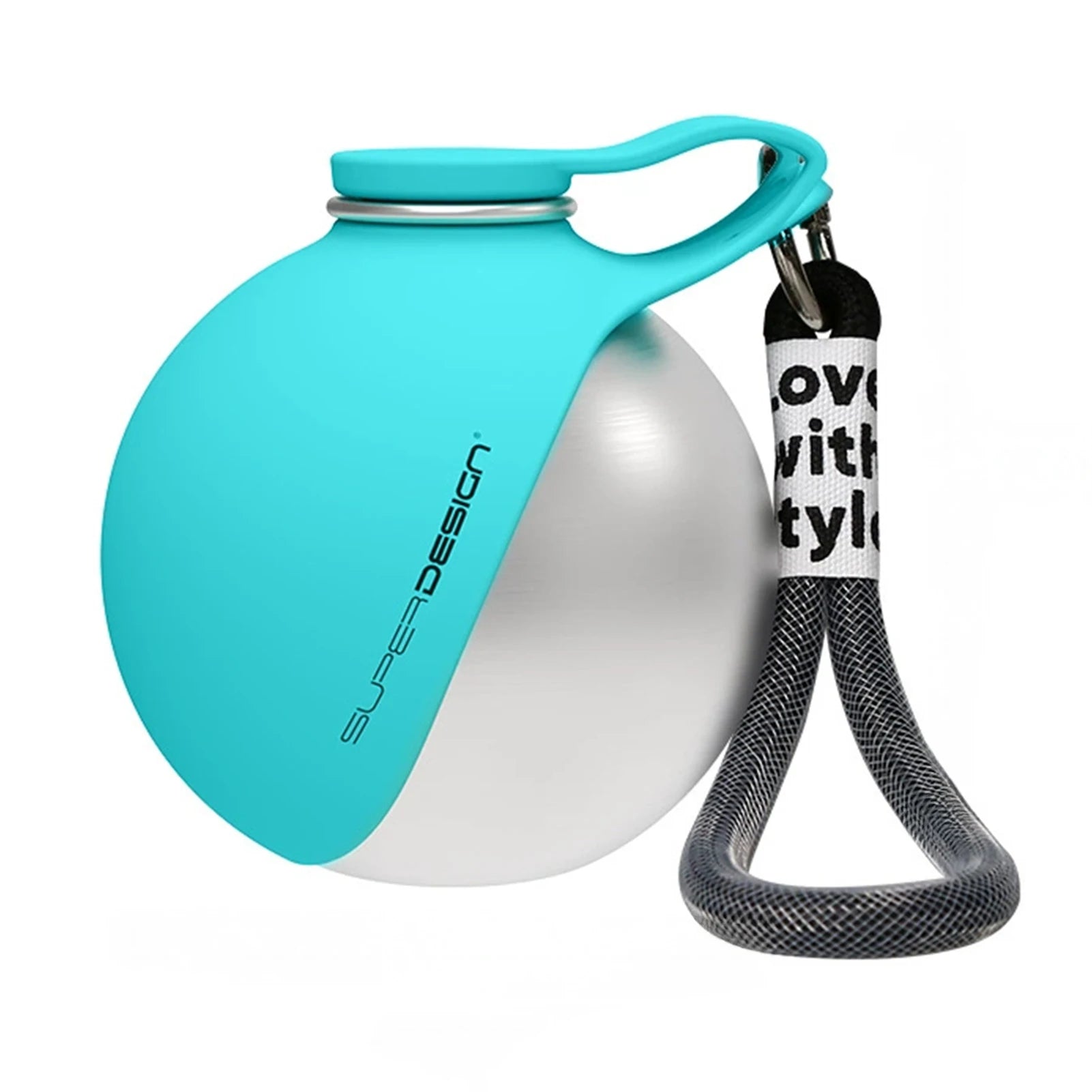 Pet Water Bottle 304 Stainless Steel Collapsible Ball Shaped Drinking Device Portable Dog Bowl  For Small Dogs Outdoor Portable