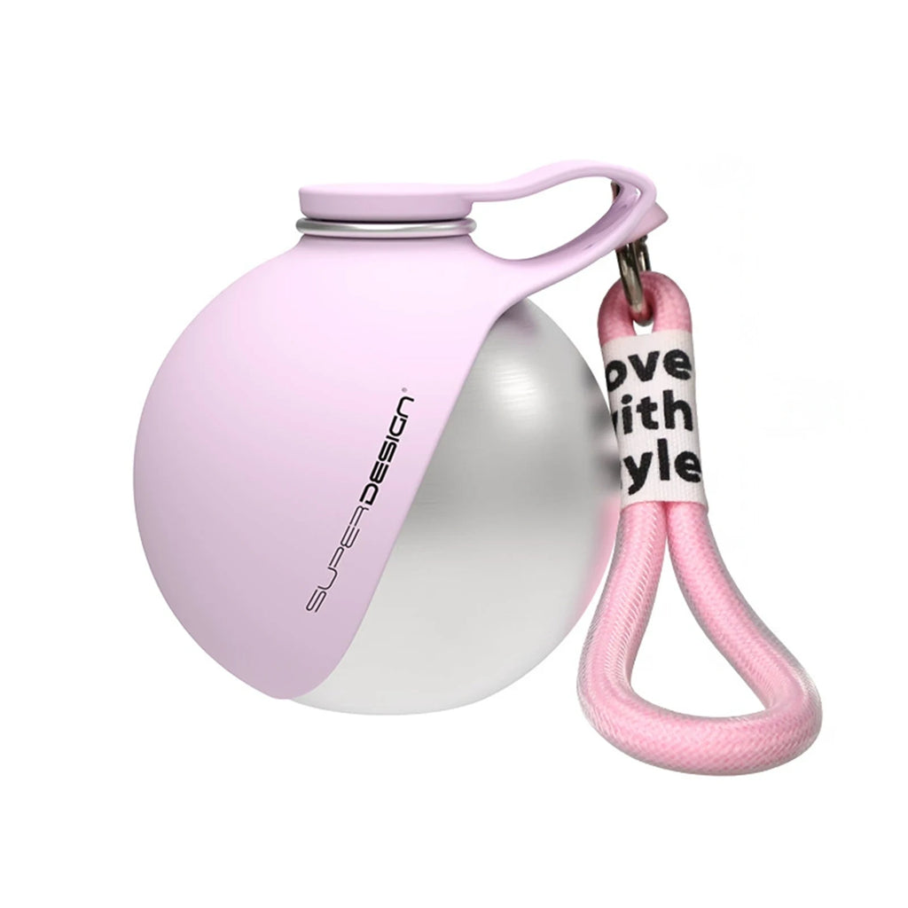 Pet Water Bottle 304 Stainless Steel Collapsible Ball Shaped Drinking Device Portable Dog Bowl  For Small Dogs Outdoor Portable